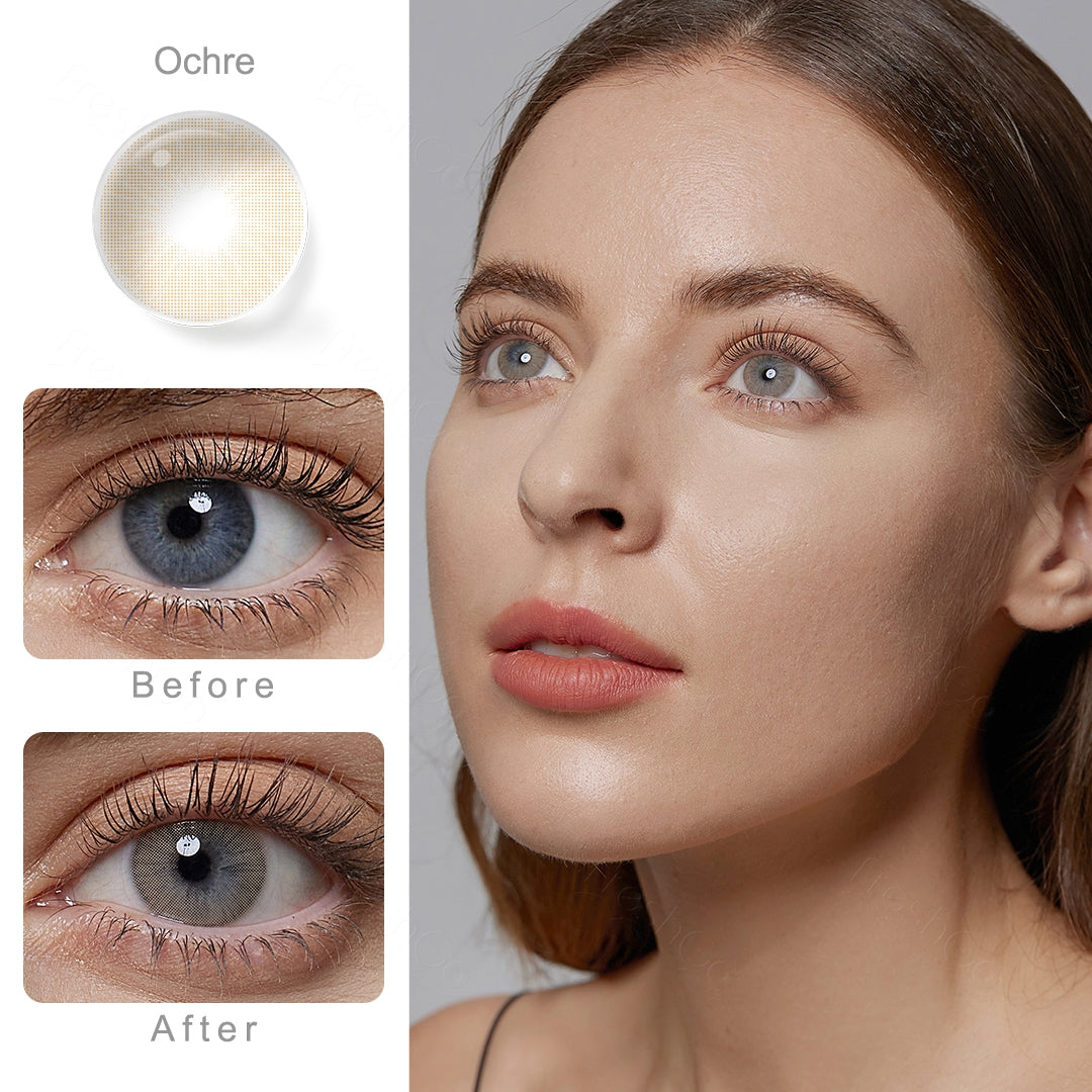 Rio Ochre Brown Colored Contacts Secondary image