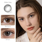 Diamond Glitter Gray Colored Contacts