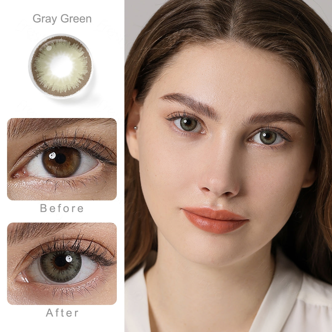 Diamond Gray Green Colored Contacts