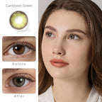 Diamond Caribbean Green Colored Contacts