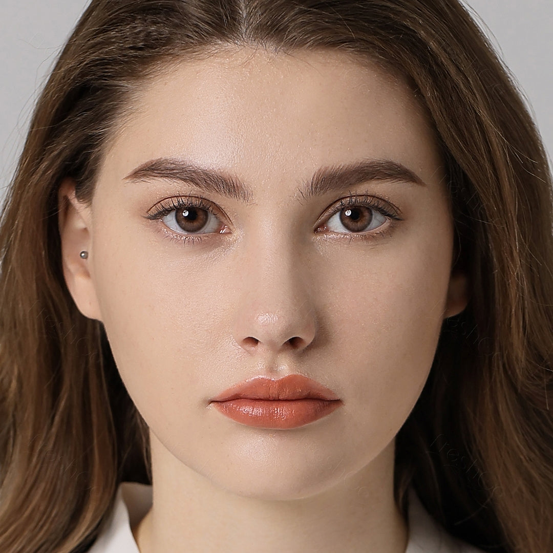 Spanish Real Peach Colored Contacts