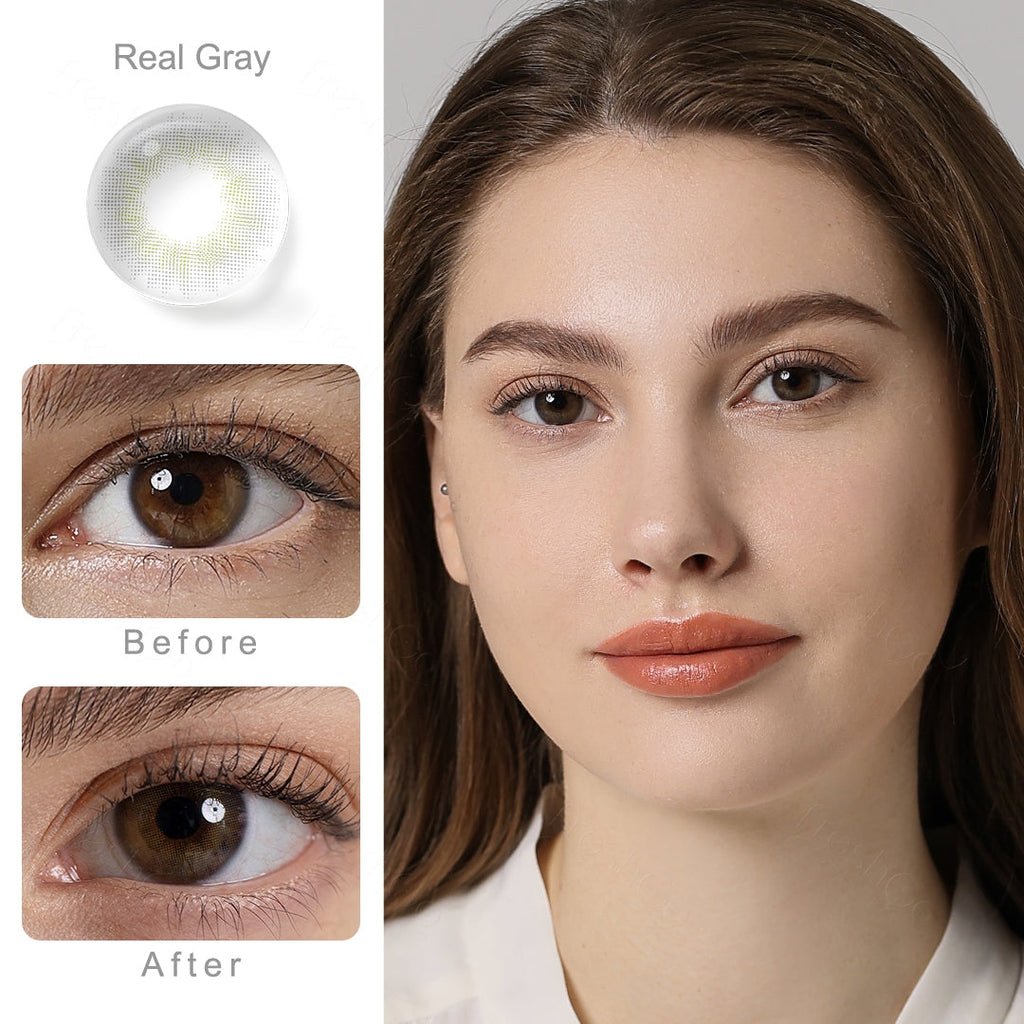 Spanish Real Gray Colored Contacts