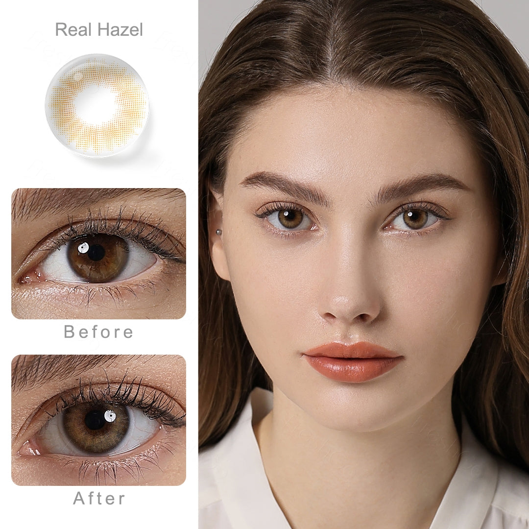 Spanish Real Hazel Colored Contacts Secondary image