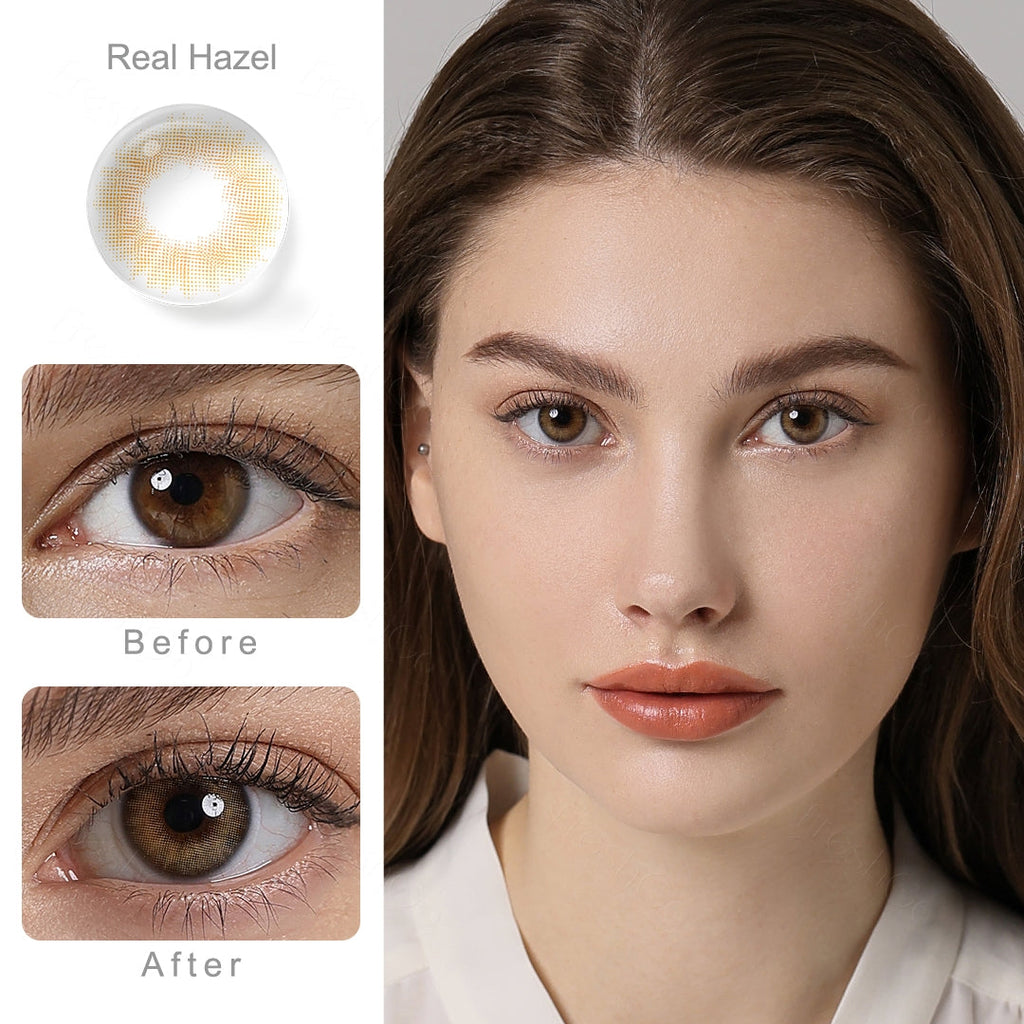Spanish Real Hazel Colored Contacts