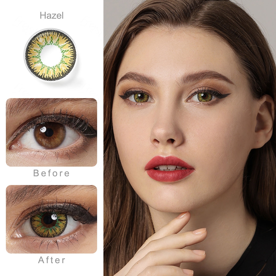 Nonno Hazel Yellow Colored Contacts Secondary image