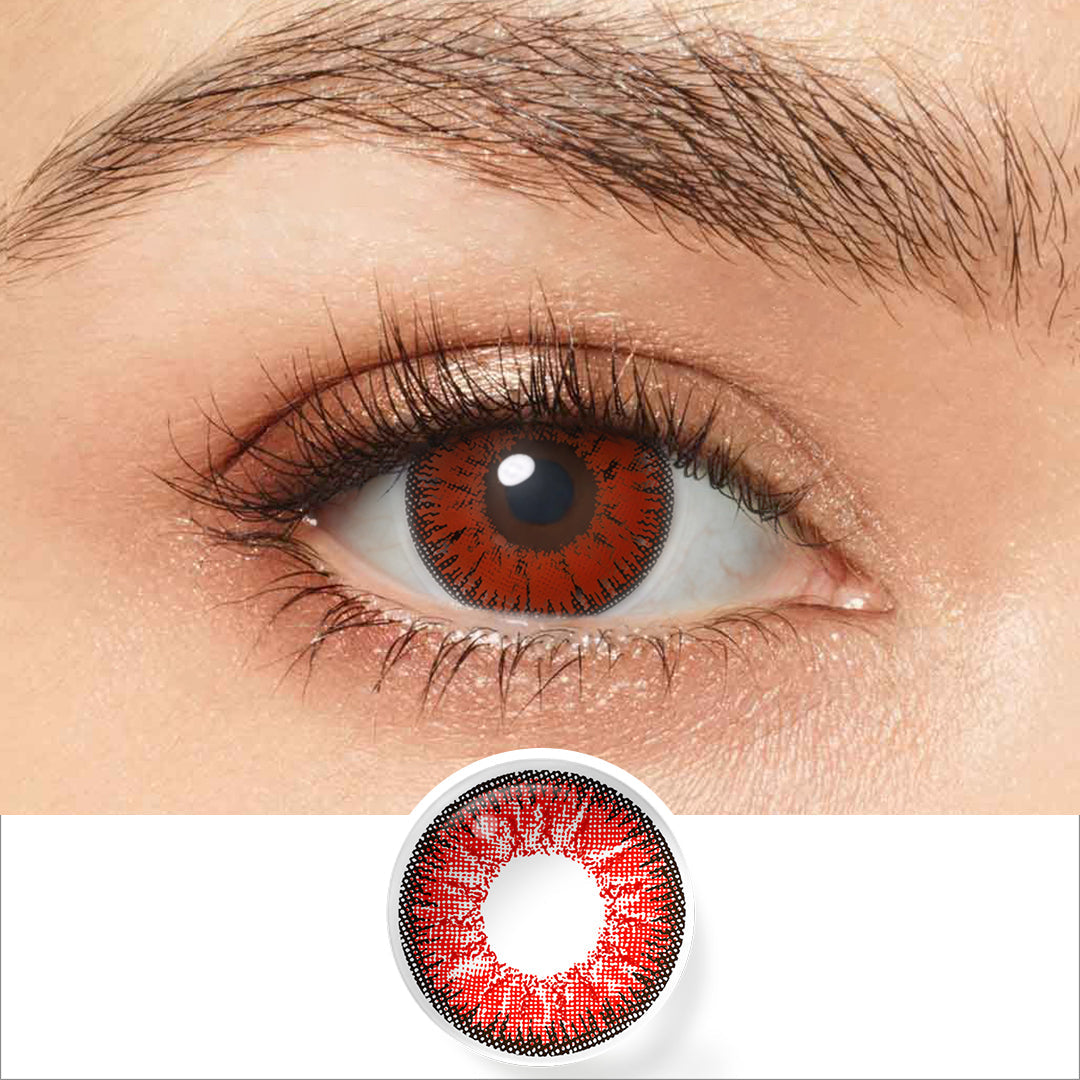 Nonno Deep Red Colored Contacts Main image
