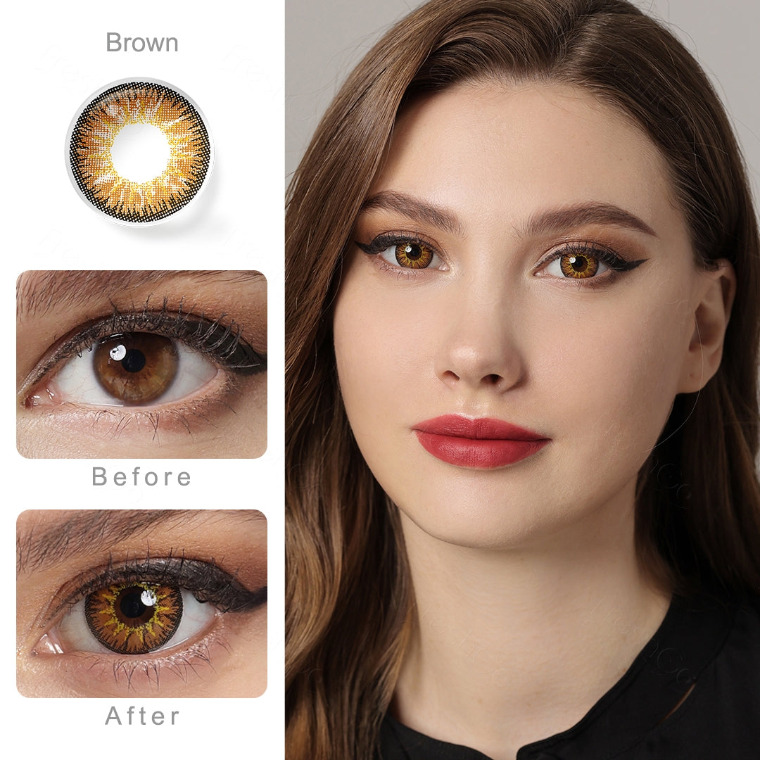 Nonno Sparkle Brown Colored Contacts Secondary image