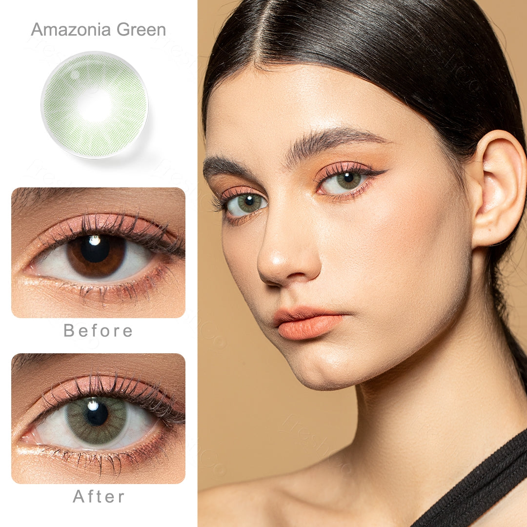 Amazonia Green Colored Contacts