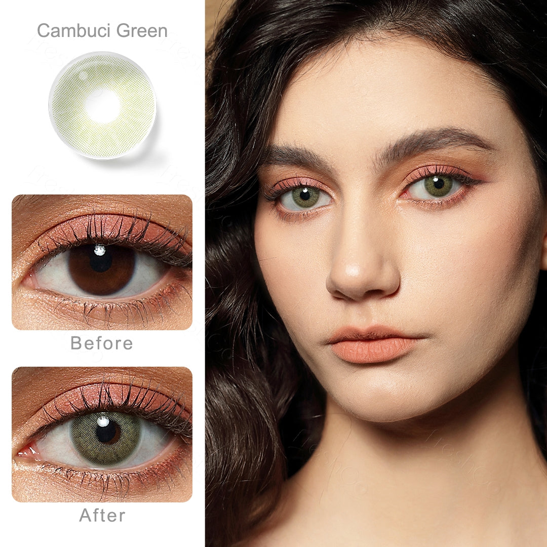 Cambuci Green Colored Contacts