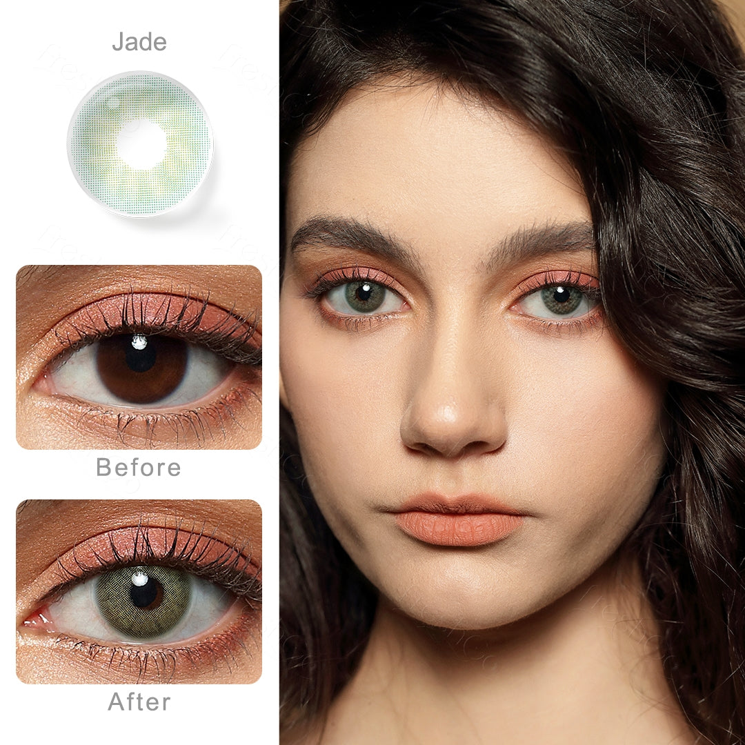 Jade Green Colored Contacts Secondary image