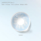 Safari Blue Colored Contacts