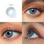 Safari Blue Colored Contacts