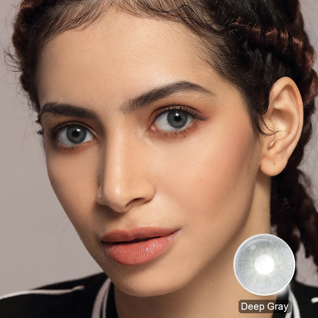 Cloud Deep Gray Colored Contacts