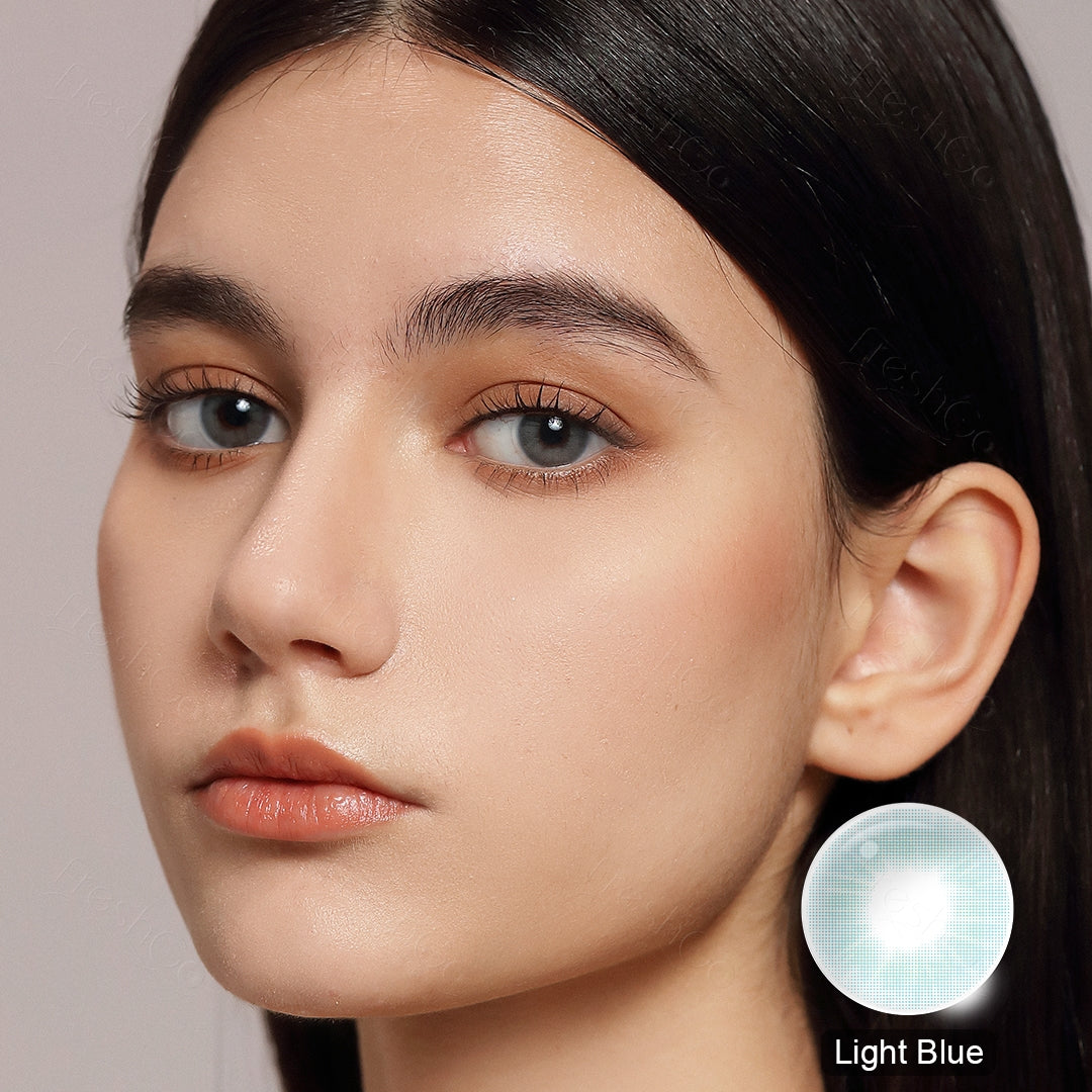 Cloud Light Blue Colored Contacts