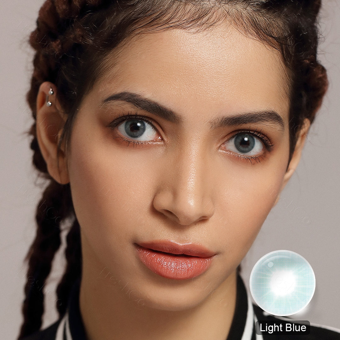 Cloud Light Blue Colored Contacts