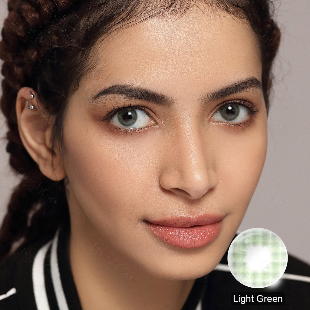 Cloud Light Green Colored Contacts