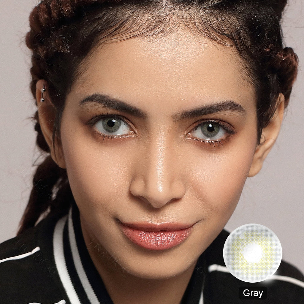 Cloud Gray Colored Contacts
