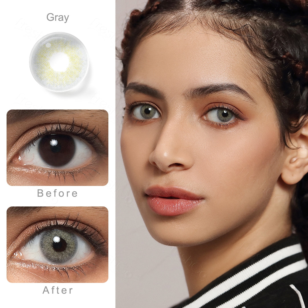 Cloud Gray Colored Contacts Secondary image