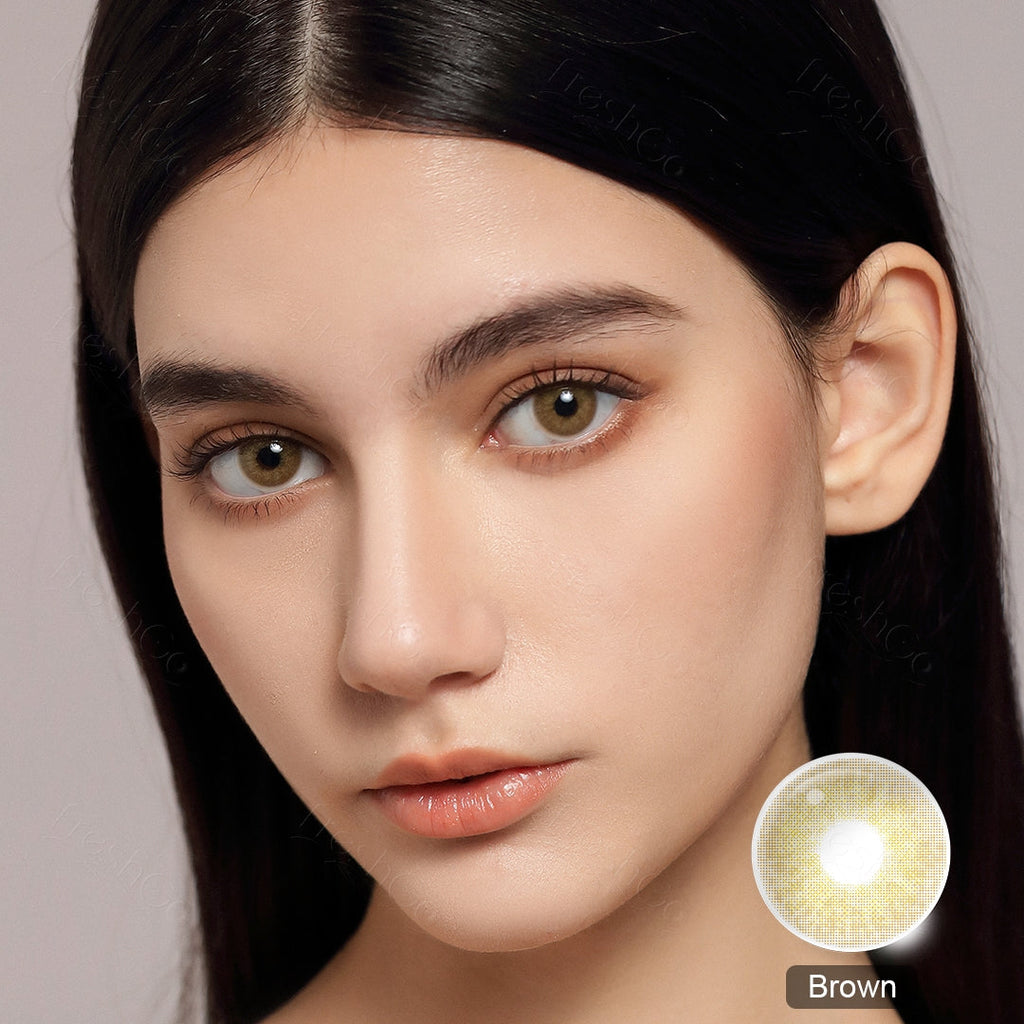 Cloud Brown Colored Contacts