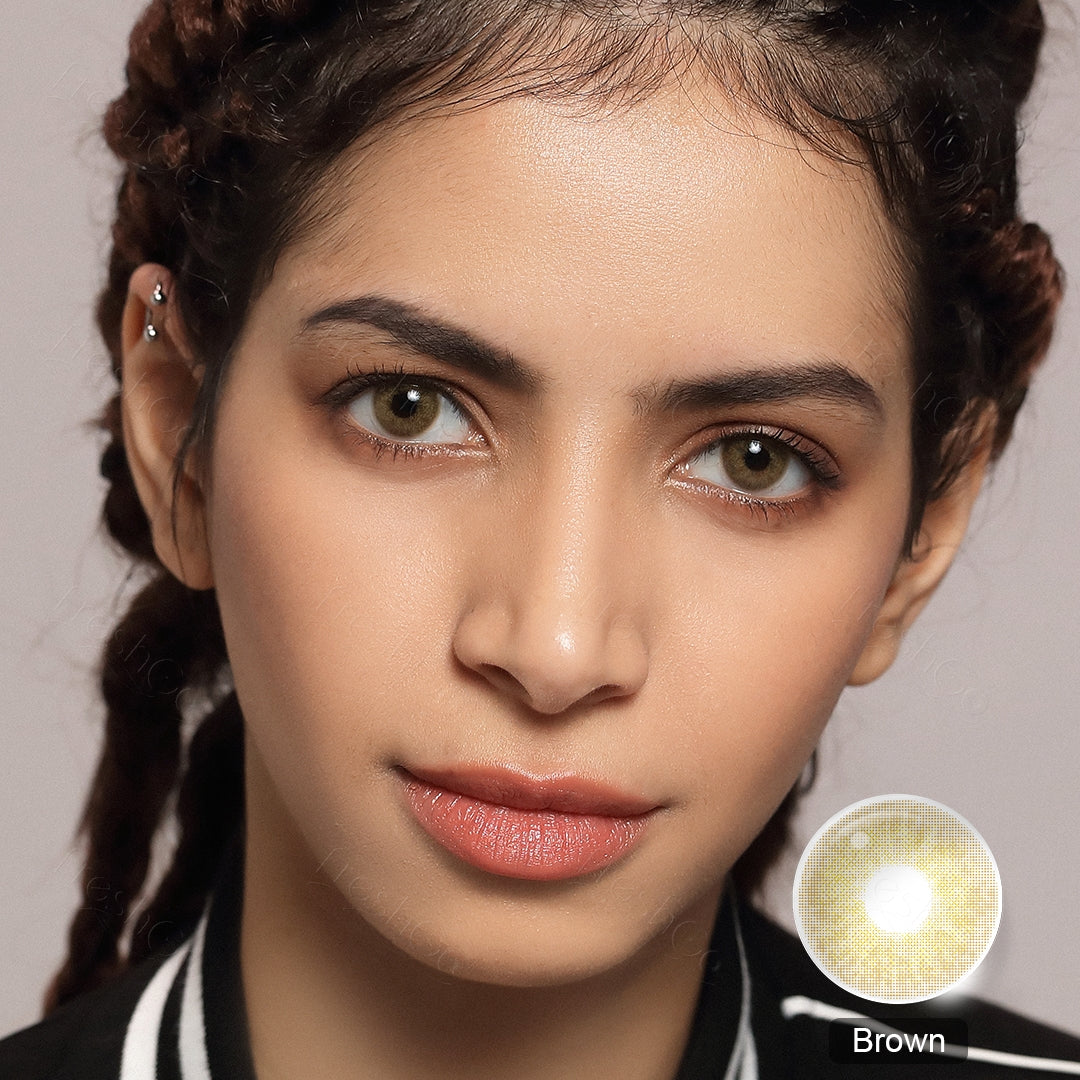 Cloud Brown Colored Contacts