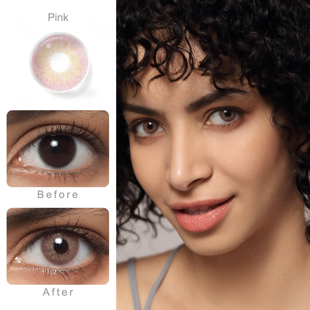 Cloud Pink Colored Contacts Secondary image