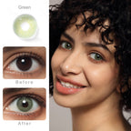 Cloud Green Colored Contacts