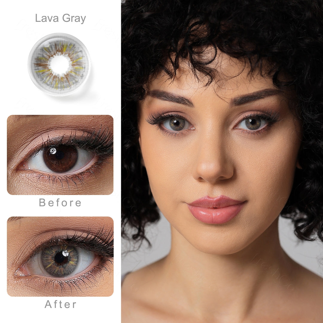 Lava Gray Colored Contacts Secondary image