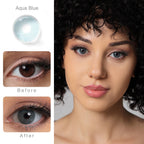 Aqua Blue Colored Contacts