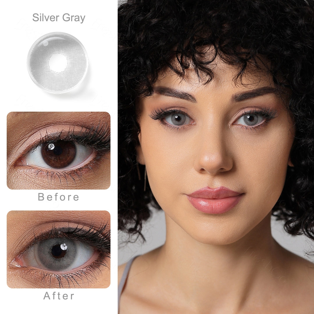 Silver Gray Colored Contacts Secondary image