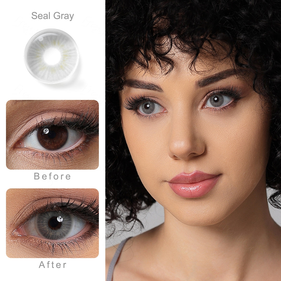 Mori Seal Gray Colored Contacts Secondary image