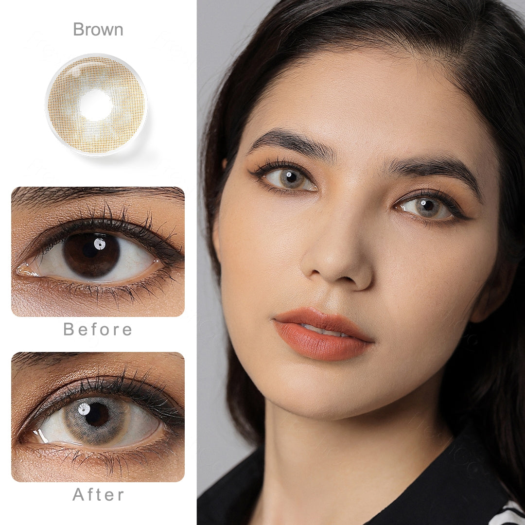 Yukon Brown Colored Contacts Secondary image