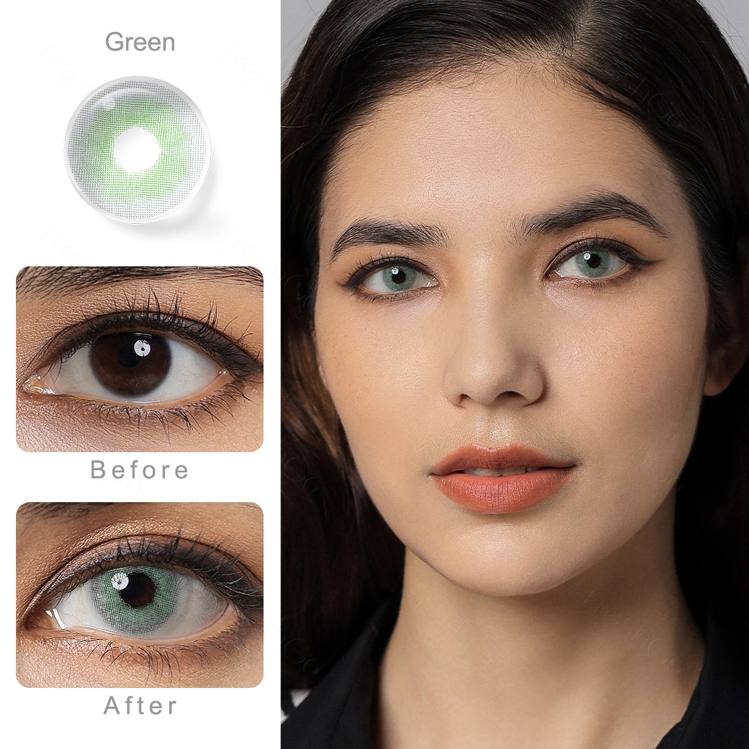 Yukon Green Colored Contacts Secondary image