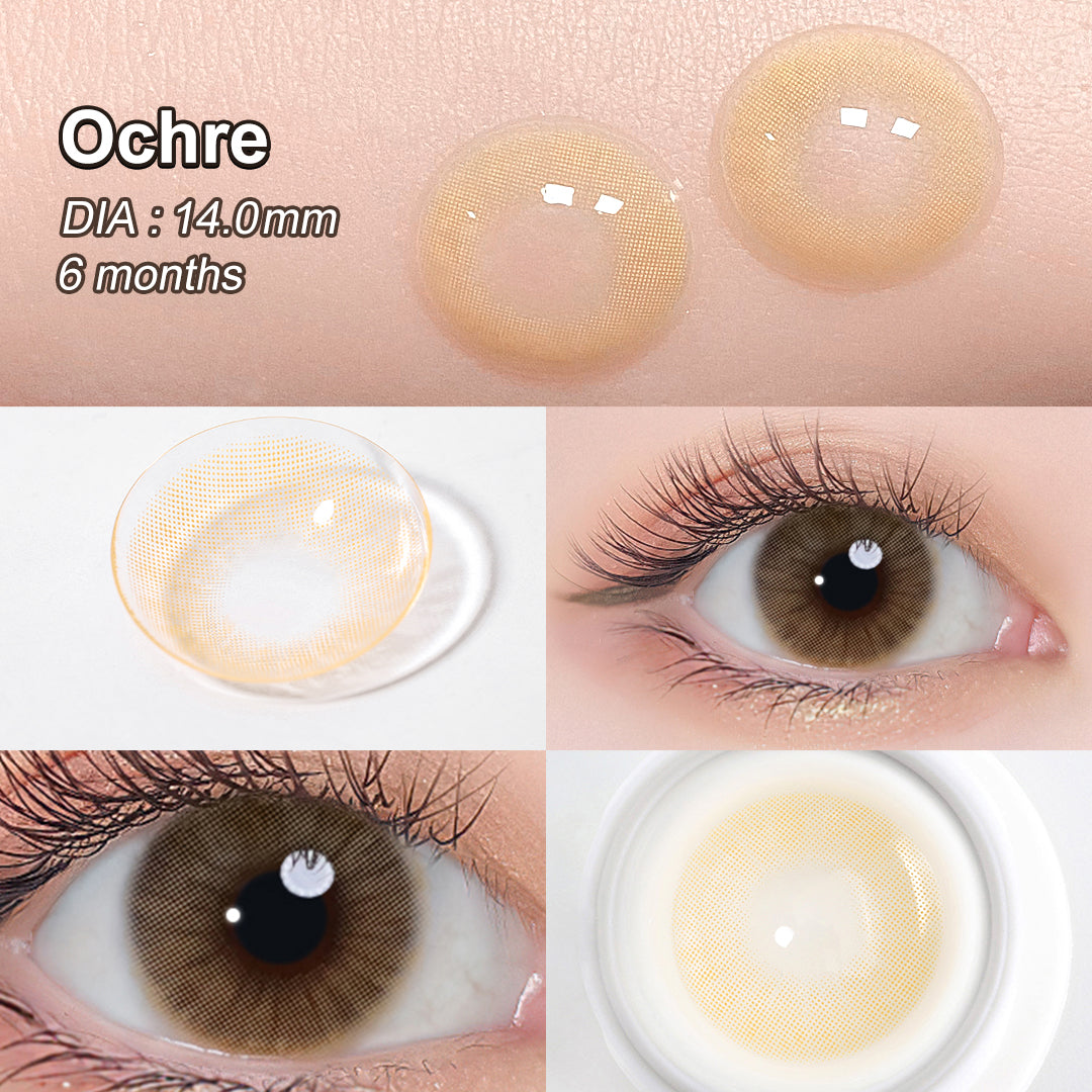 Queen Ochre Colored Contacts