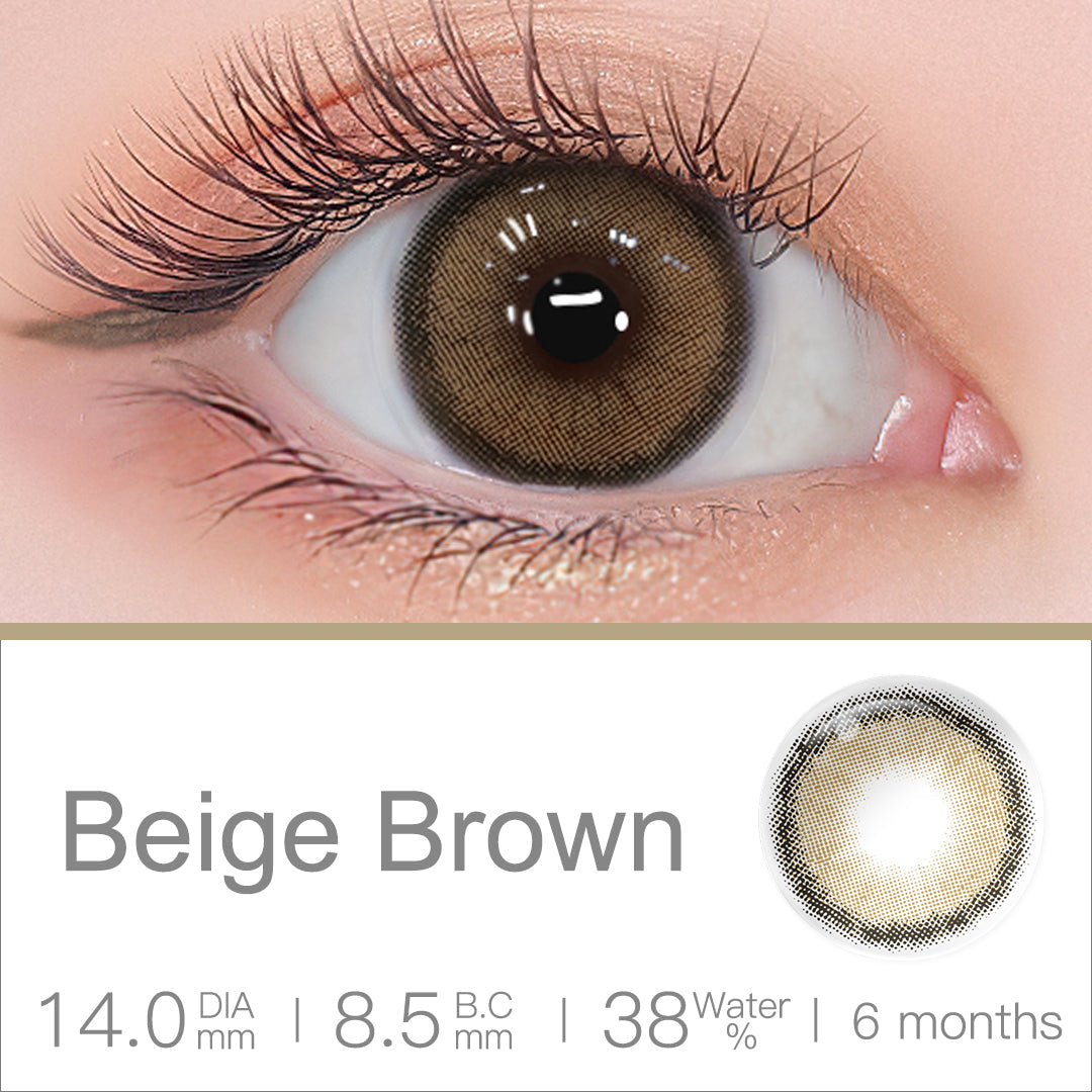 Roze Beige Brown Colored Contacts Main image