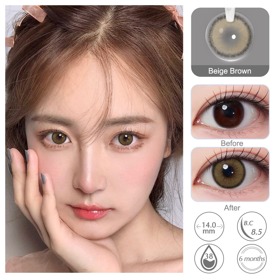 Roze Beige Brown Colored Contacts Secondary image