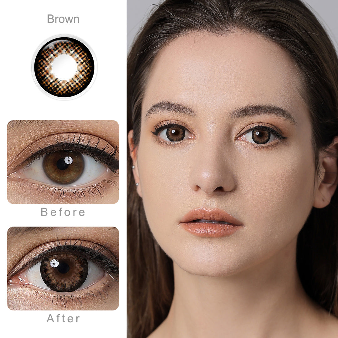 Supersize Brown Colored Contacts Secondary image