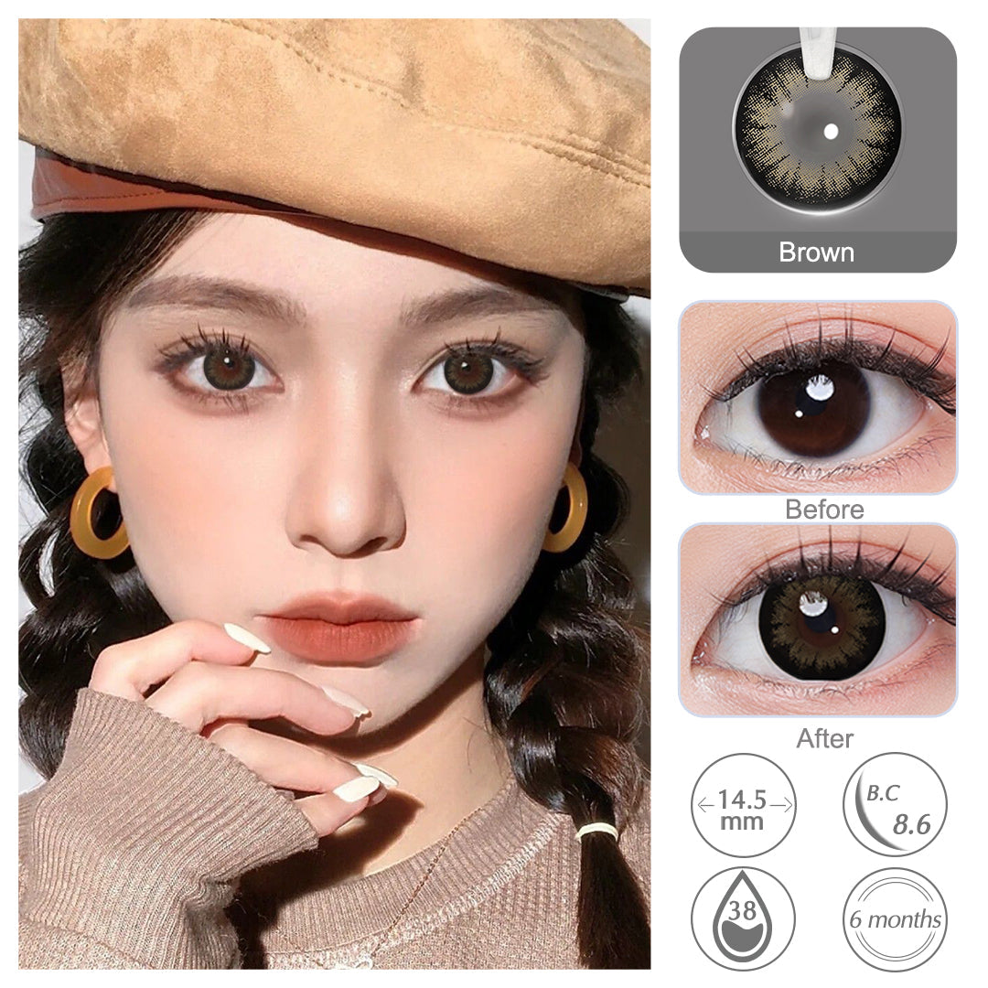 Supersize Brown Colored Contacts Secondary image
