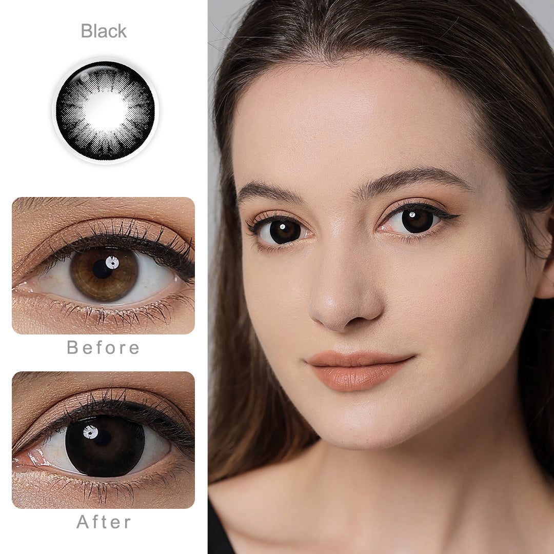 Supersize Black Colored Contacts Secondary image