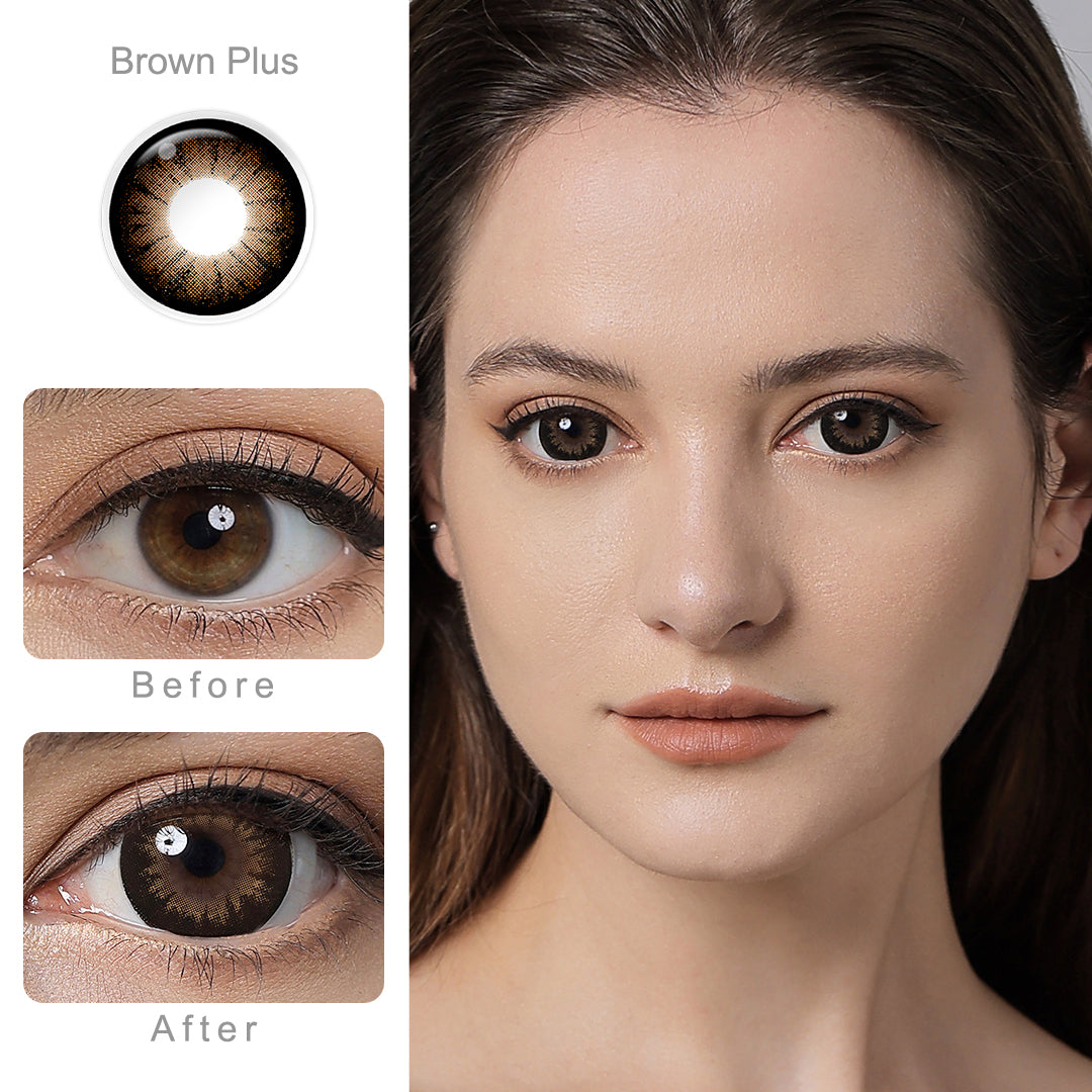 Supersize Brown Plus Colored Contacts Secondary image