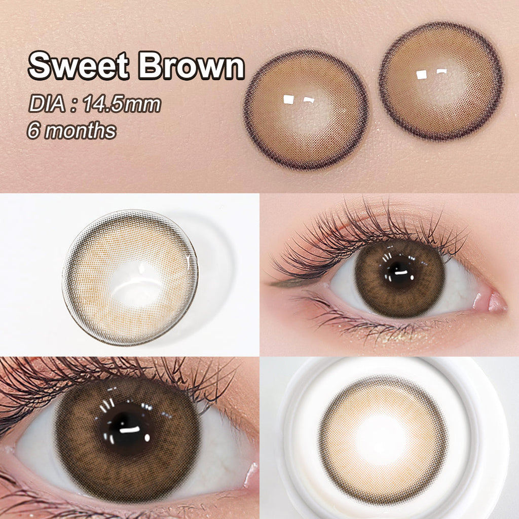 Luna Sweet Brown Colored Contacts