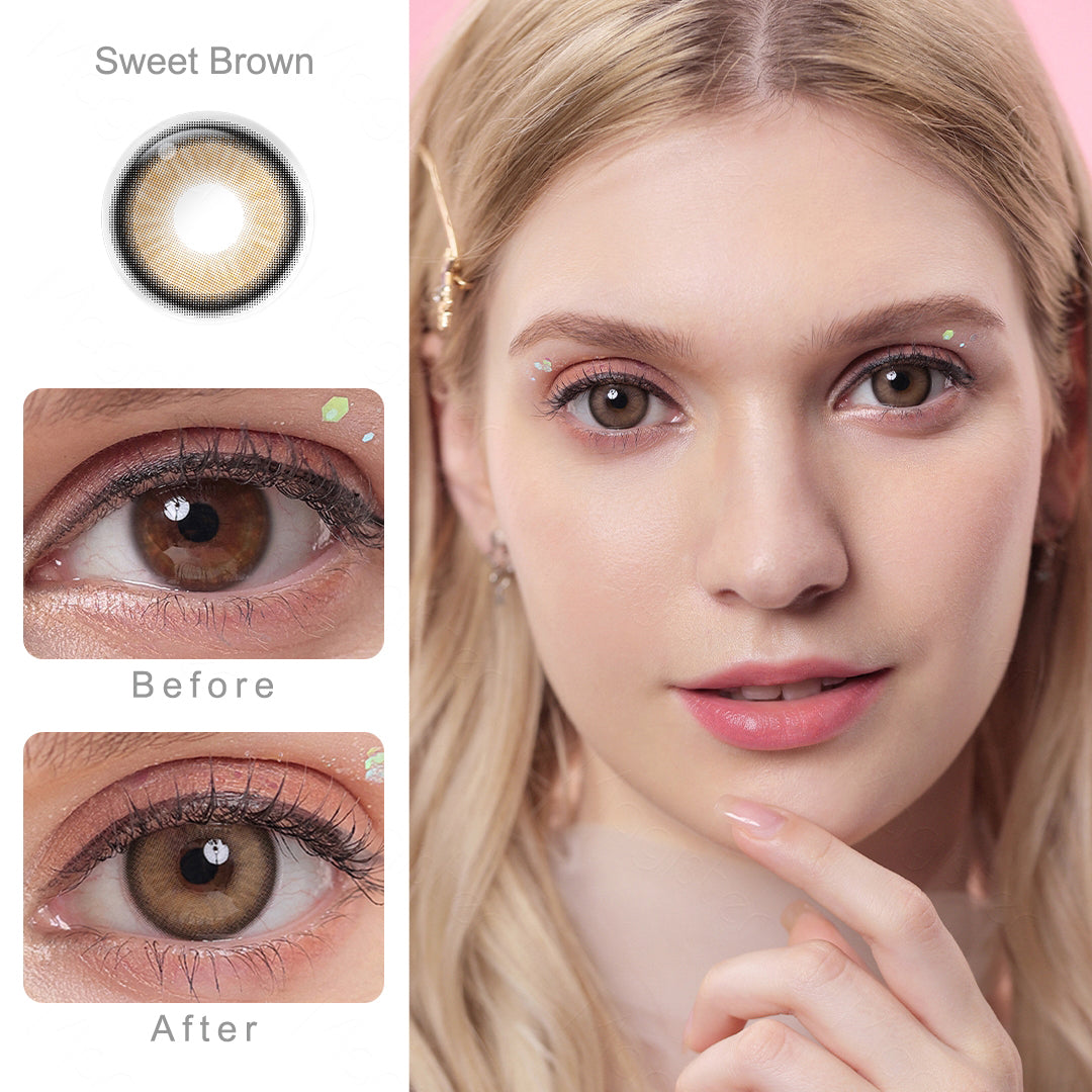 Sweet Brown Colored Contacts Secondary image