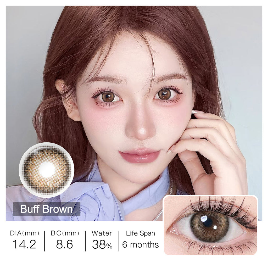 BLUSH GIRL Buff Brown Colored Contacts