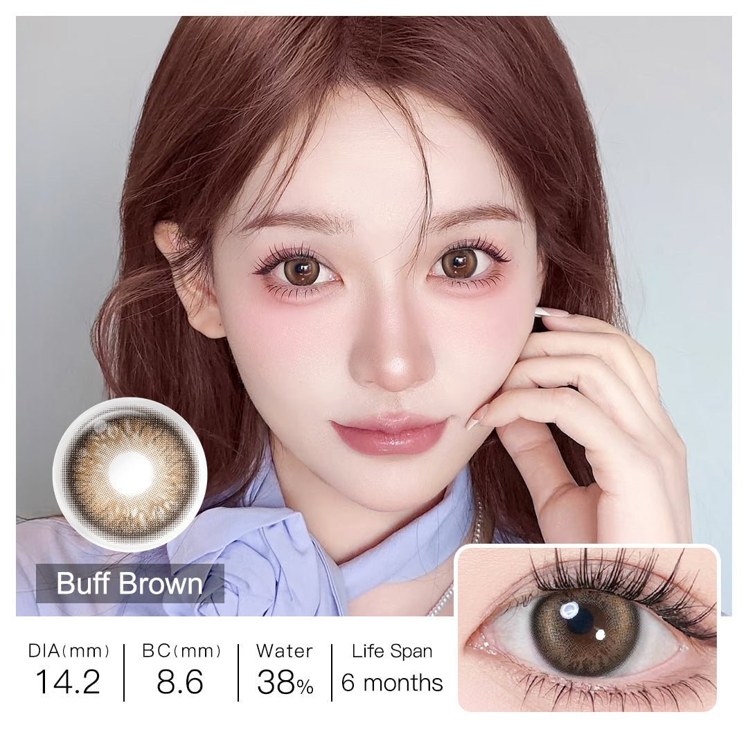 BLUSH GIRL Buff Brown Colored Contacts