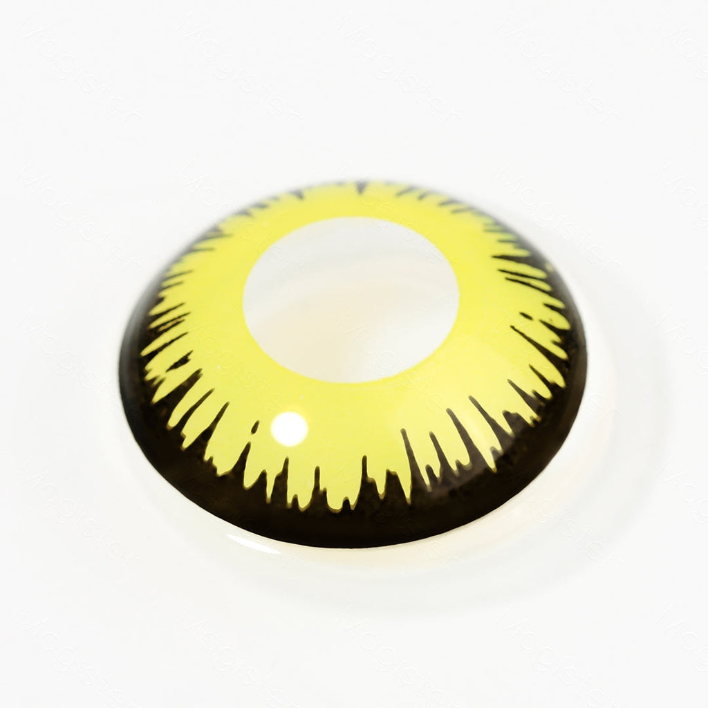 Yellow Solar Eclipse Contact Lenses