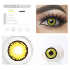 Yellow Solar Eclipse Contact Lenses