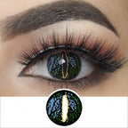 Green Lizard Eye Contacts