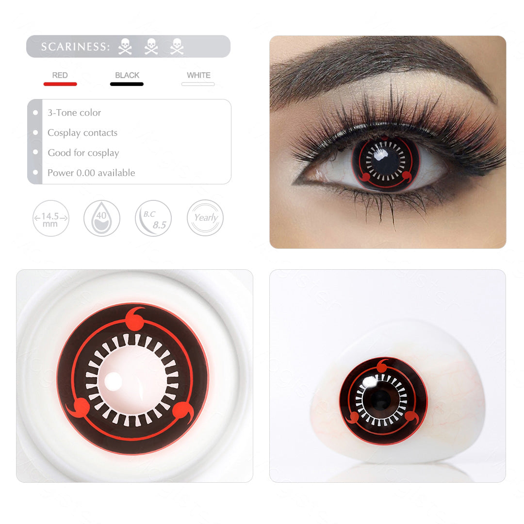 Triple Tomoe Sharingan Contacts