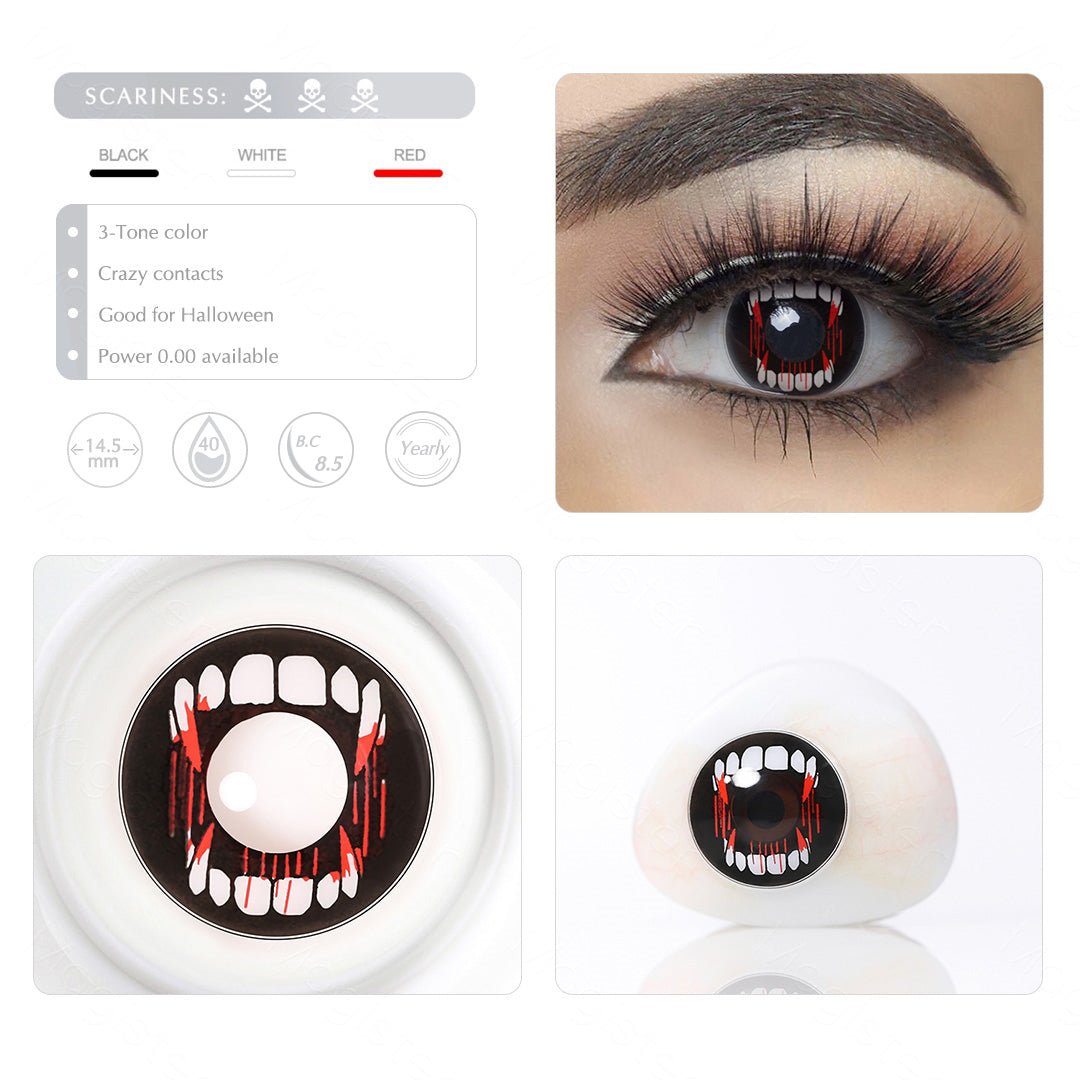 Bloody Fangs Contact Lenses