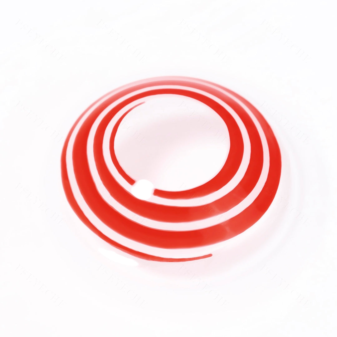 Red Spiral Halloween Contacts Secondary image