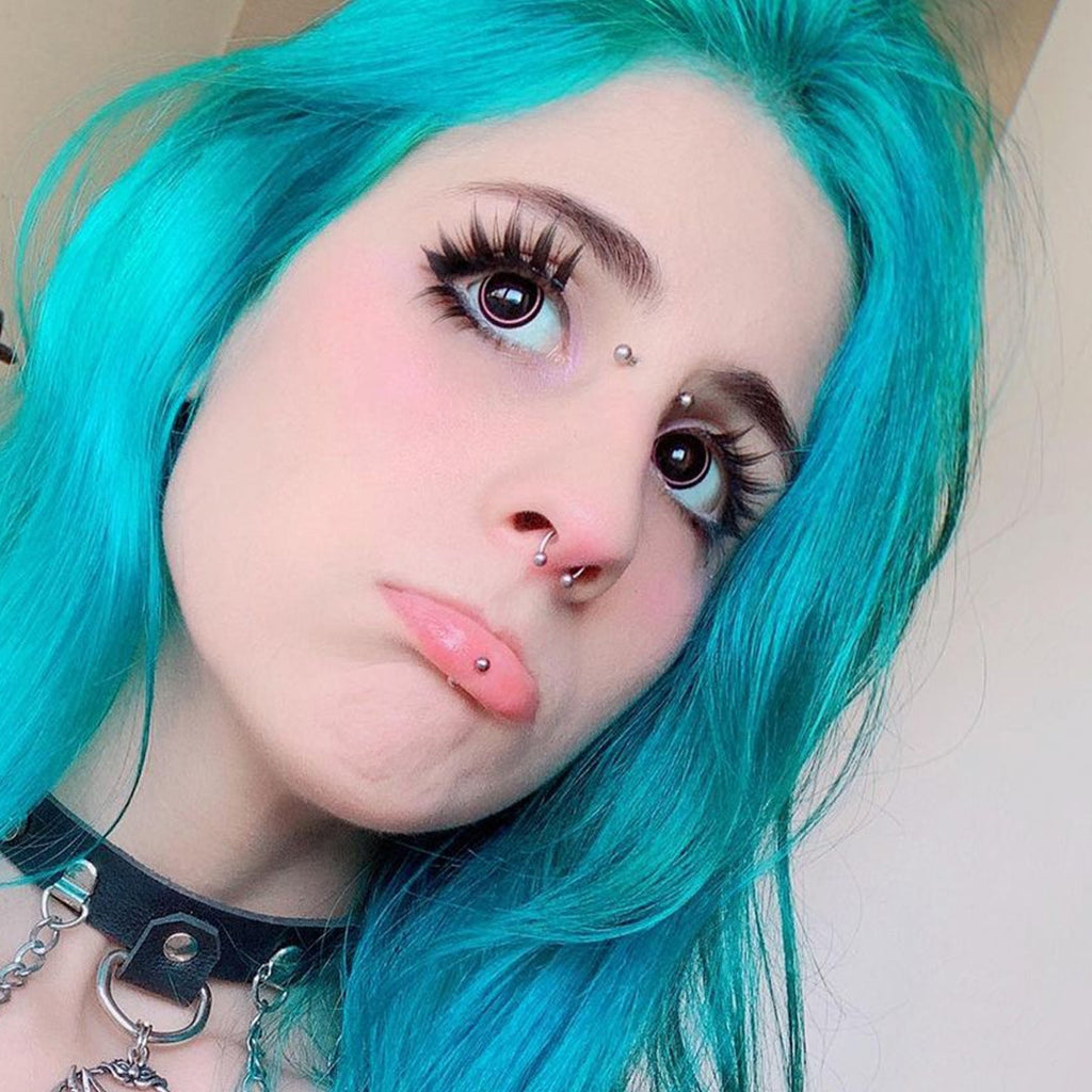 Pink Rim Contact Lenses